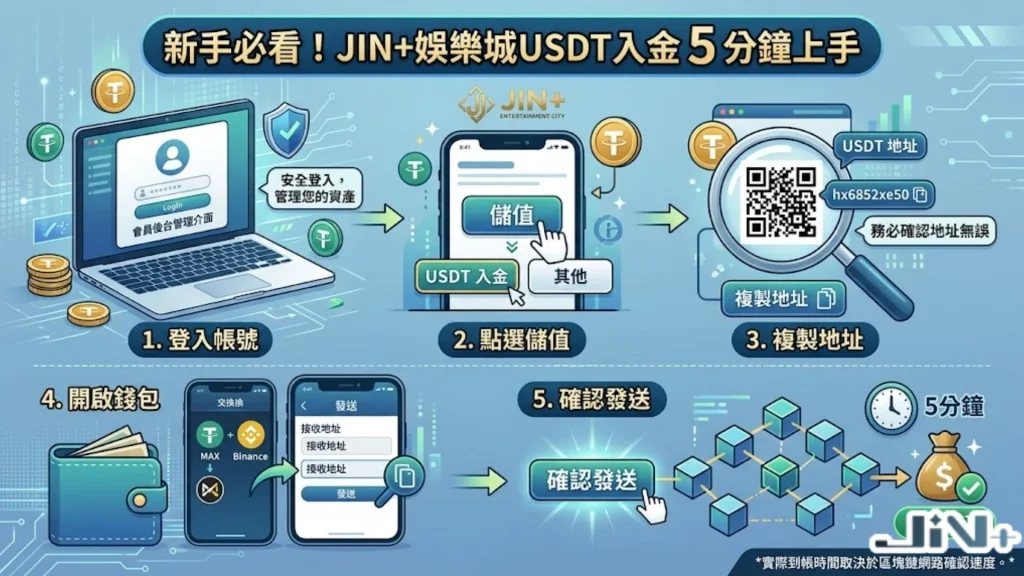 娛樂城加密貨幣儲值流程