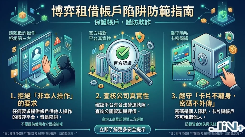 博弈租借帳戶陷阱防範指南，教你如何拒絕娛樂城代收帳戶與爭取人頭帳戶不起訴處分書。