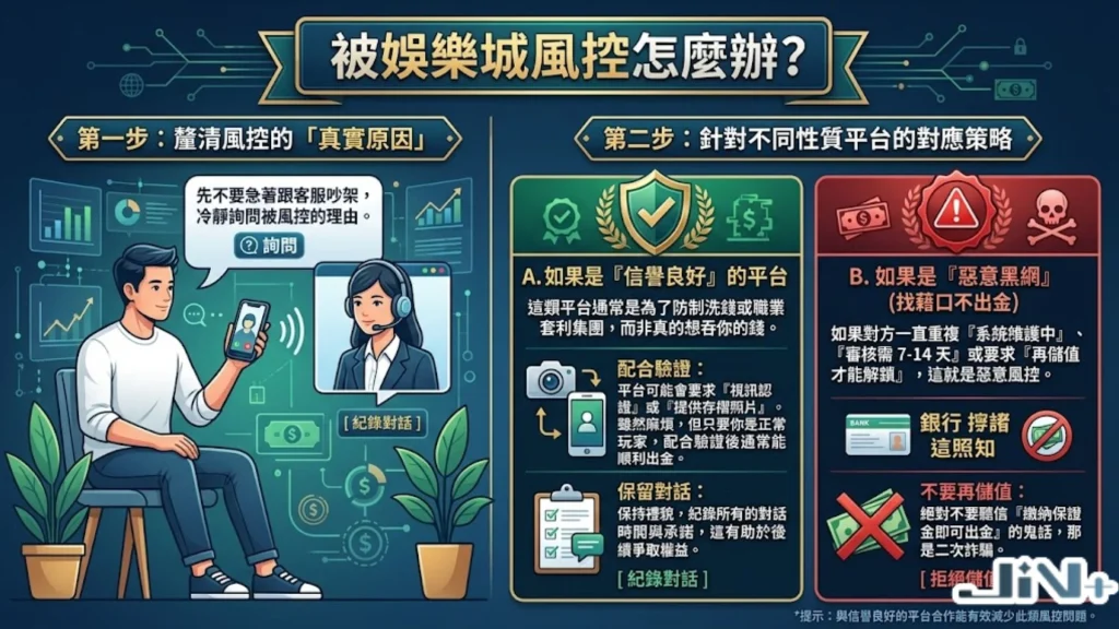 被娛樂城風控怎麼辦？四步驟教你娛樂城風控解除，識別惡意娛樂城不出金理由。