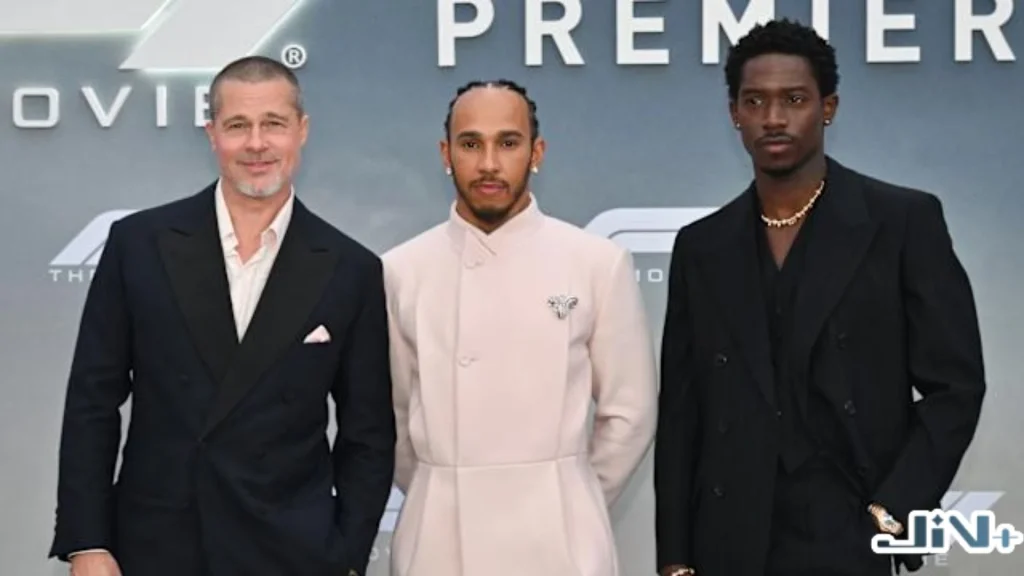 F1演員陣容與監製 Lewis Hamilton 出席首映會，分享 F1 電影彩蛋與製作心得。