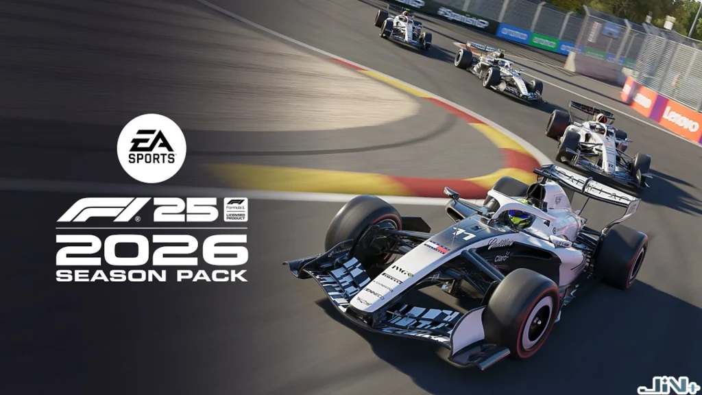 EA SPORTS F1遊戲正作畫面，展示 2026 賽季更新包與 F1 24遊戲 代代相傳的官方極速賽車體驗。